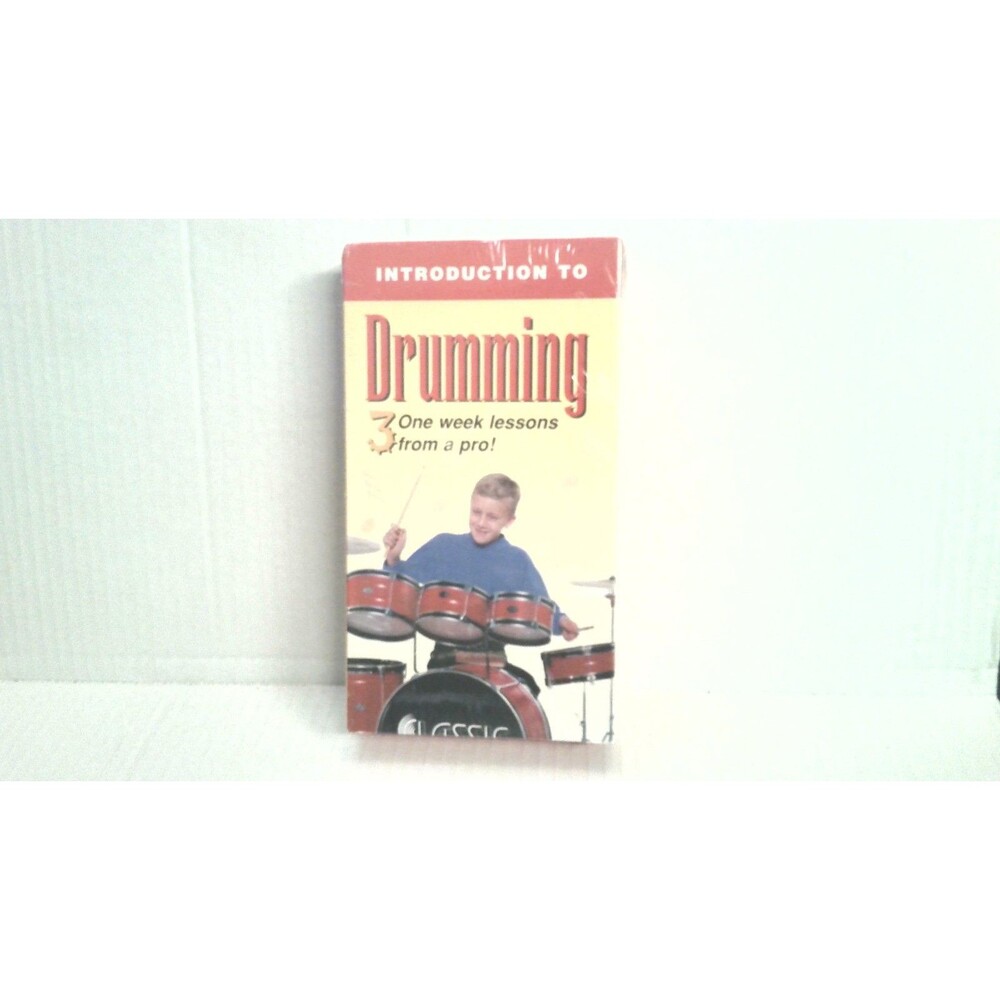 Introduction to Drumming VHS Sealed 3 One Week Lessons from a Pro  Noble & Coole
